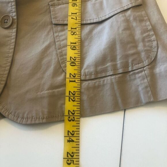 Talbots Cotton Safari Style Normcore, Beigecore Lt. Academia Blazer Size 8 NWOT - Picture 13 of 13